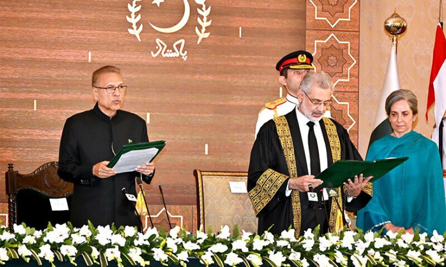 Qazi Faiz Isa took oath as the Chief Justice of Pakistan