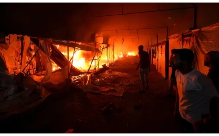 A video of a Palestinian burning alive in Gaza has gone viral