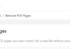Remove pages from a PDF online