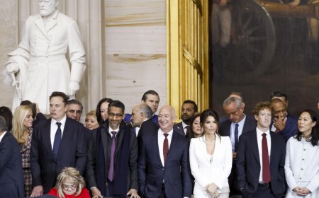 Which billionaires attended Trump's inauguration?