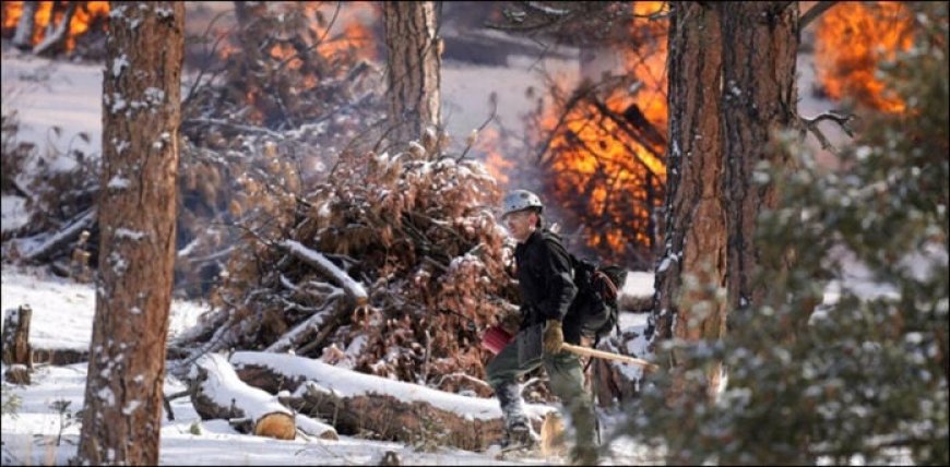 Fire and snow together in America, the world is surprised