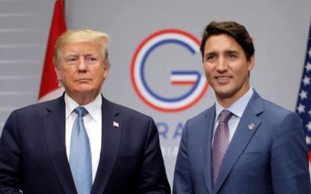 Trudeau's response to Trump, announcing a 25% tariff on US imports