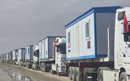 New Israel's refusal to allow prefabricated houses to be taken to Gaza