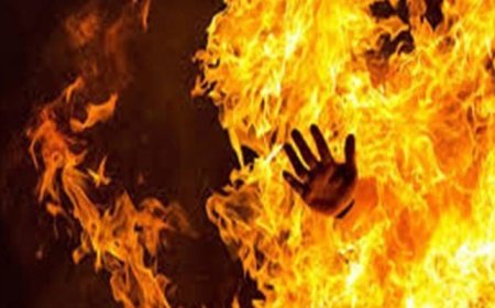 Dunya Bharat: Why scolded for stealing money?  The 14-year-old son allegedly burned the father alive