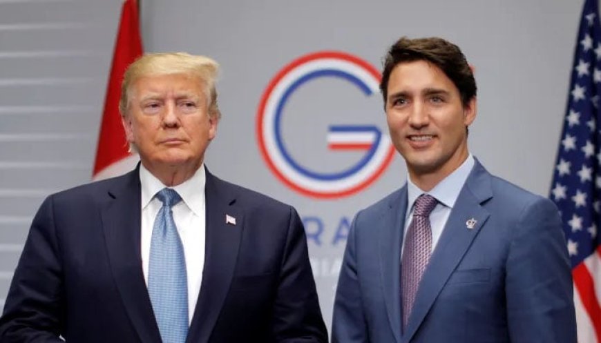 Trudeau's response to Trump, announcing a 25% tariff on US imports