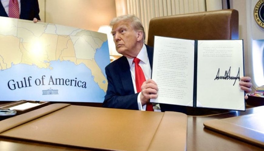 World President Trump officially named the Gulf of Mexico as the Gulf of America