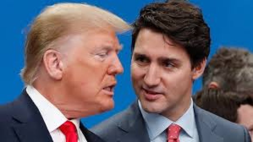 Donald Trump's reaction to Canadian Prime Minister Justin Trudeau's resignation