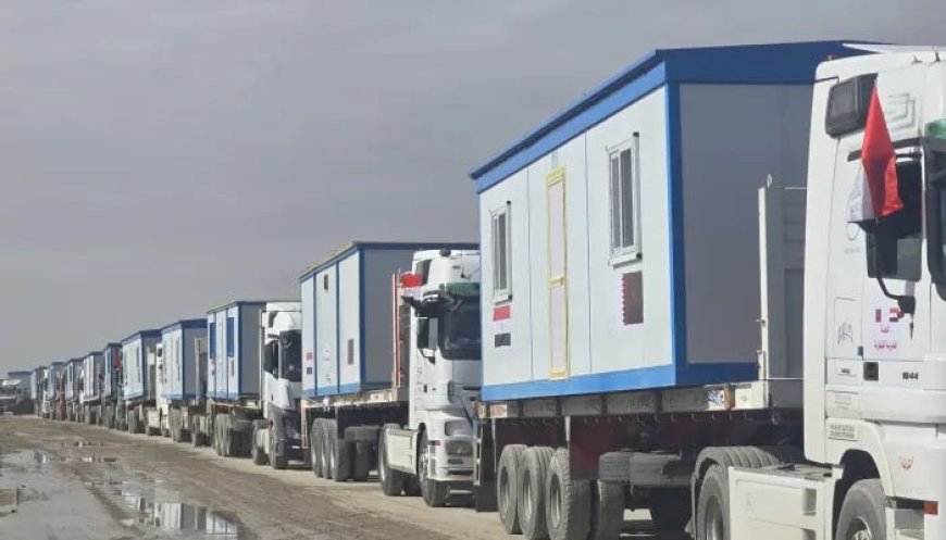 New Israel's refusal to allow prefabricated houses to be taken to Gaza