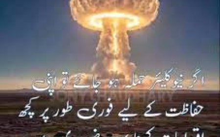 اگر نیوکلیئر حملہ ہو جائے تو  حملے کے فوری بعد