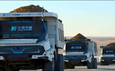 : چین میں بغیر ڈرائیور کام کرنے والے ٹرک تیار