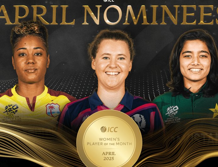 ICC Women’s Player of the Month shortlist for April 2025 unveiled