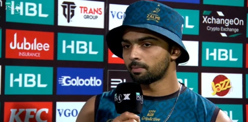 احمد دانیال نے اپنا میں آف دی میچ کا ایوارڈ والد کے نام کردیا